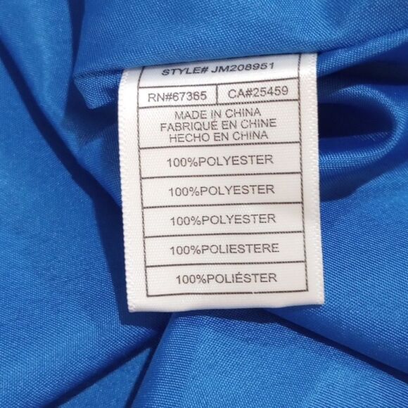 NEW! Betsy Johnson Rainbow Water Blue Tie Dye Hi Low Hem Ruffle Dress - 10 $119 - Picture 11 of 12